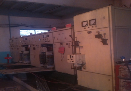 改造前現(xiàn)場圖 高壓軟起在水泵上的應用-窯街煤電集團1850水泵房(圖1)